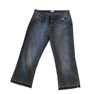 Fitigues Baja Denim Split Hem Capri Size 31